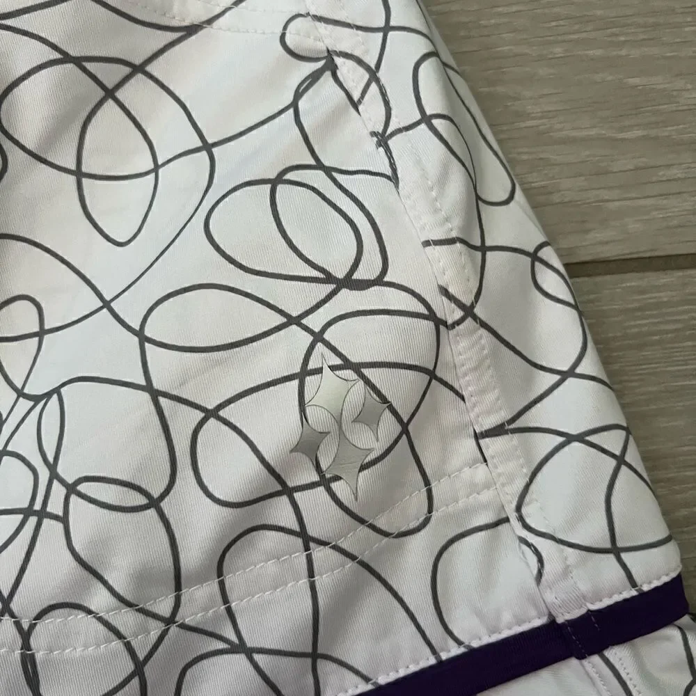 Jofit Sierra Swirl Piped Ruffle Golf Tennis Skort Ladies size Large - Picture 5 of 8